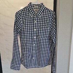 Abercrombie & Fitch Blue and White Plaid Button Down Shirt